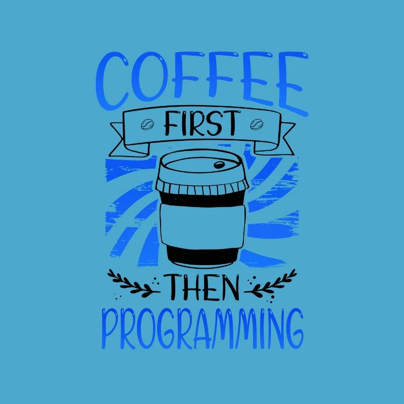 Programmierer Geschenkkaffee zuerst dann Programmierung