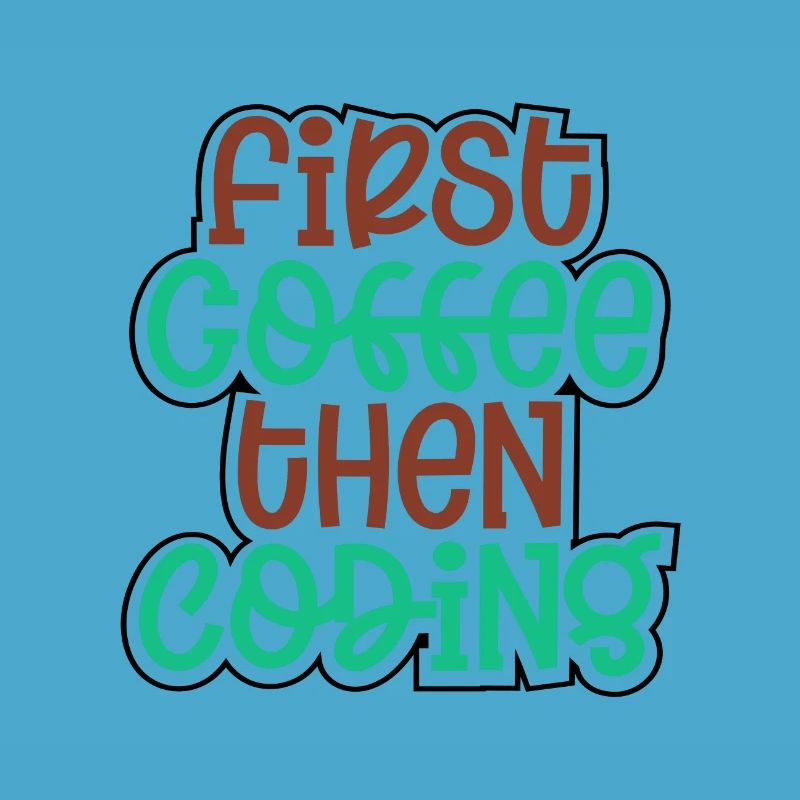 Coder Geschenk zuerst Kaffee dann Codierung Geschenkidee