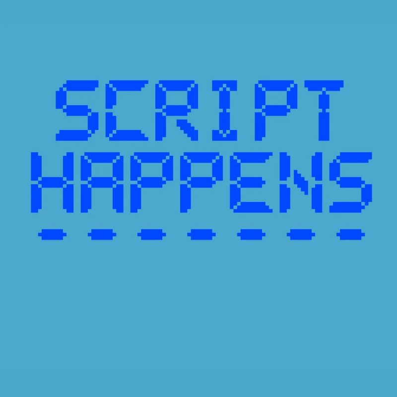 Computer Programming Script Happens Programmer