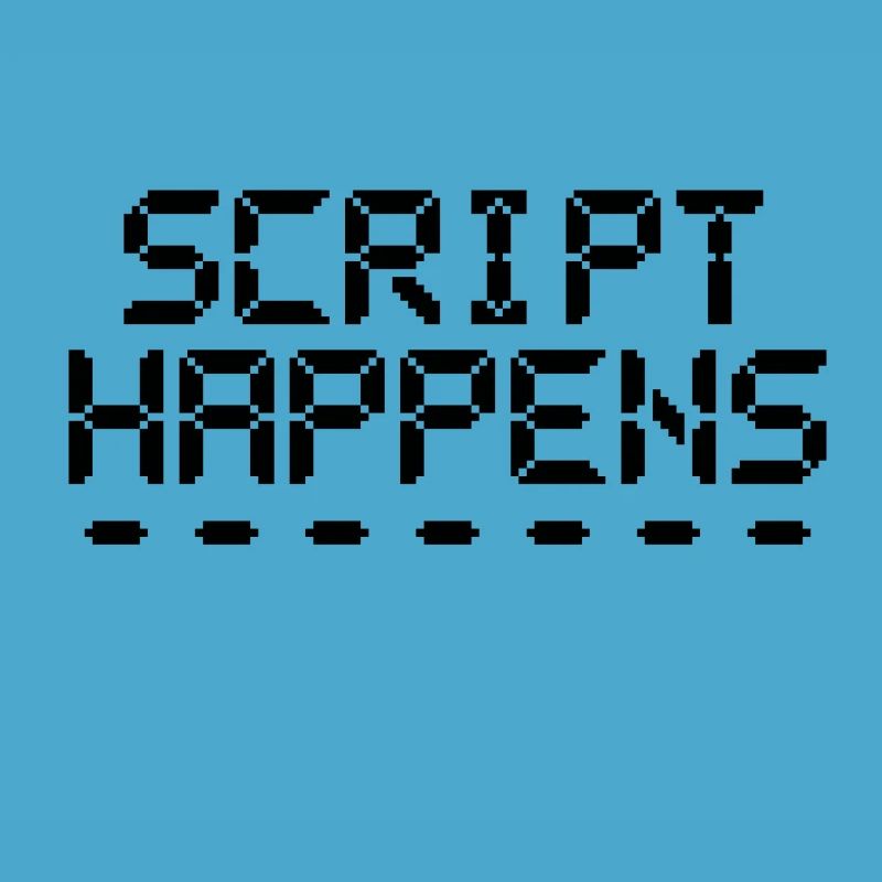 Computer Programming Script Happens Programmer