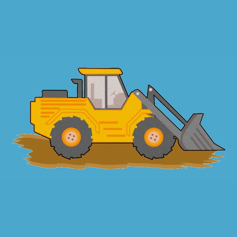 Excavator Construction Site Construction Worker Construction Earth I Gift