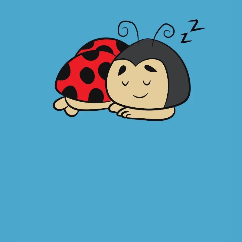 Ladybug Sleeping Tired Ladybug Napping Ladybug