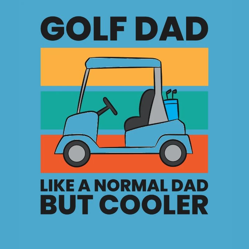 Papa de golf comme un père normal mais plus cool