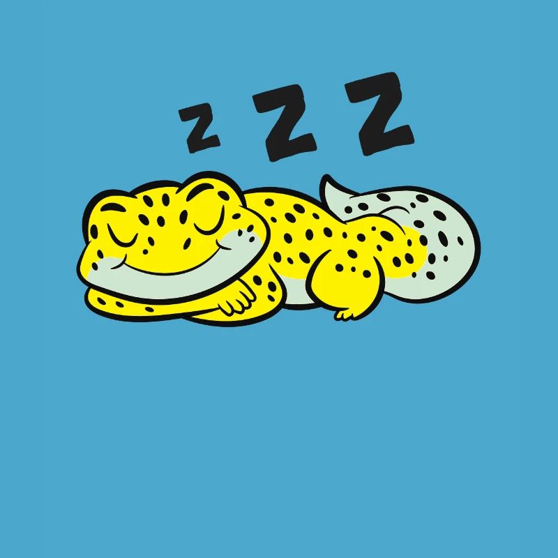 Leopard Gecko Pajama Reptile Lizard Sleeping