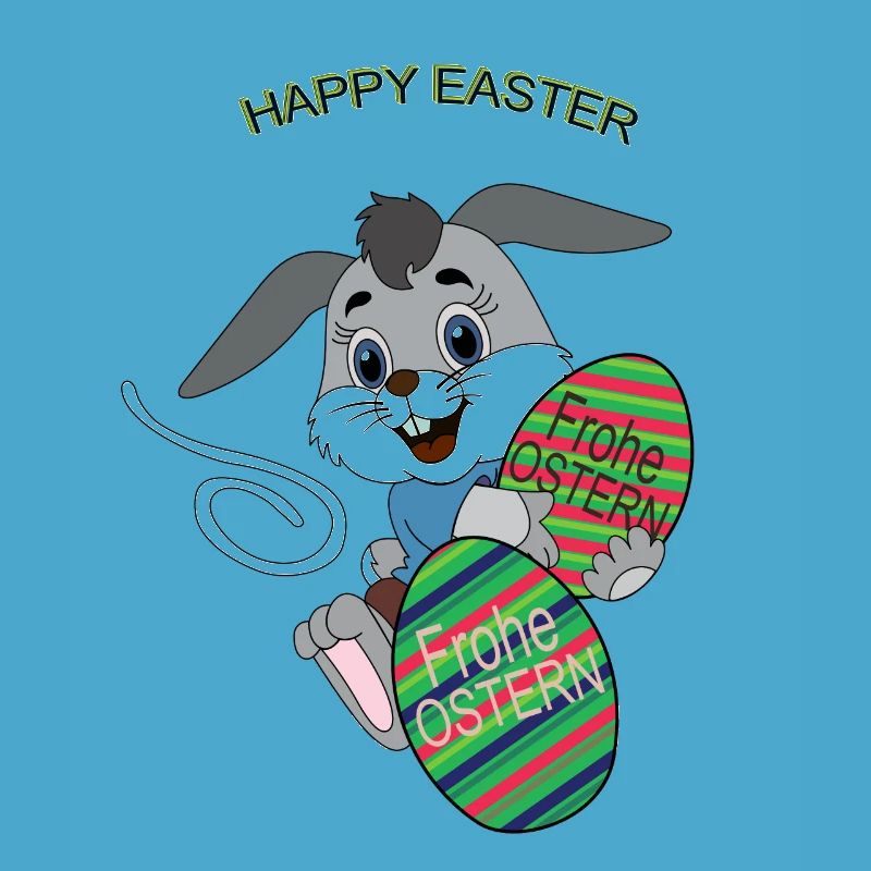 HAPPY EASTER, Easter , Coloured Easter Eggs