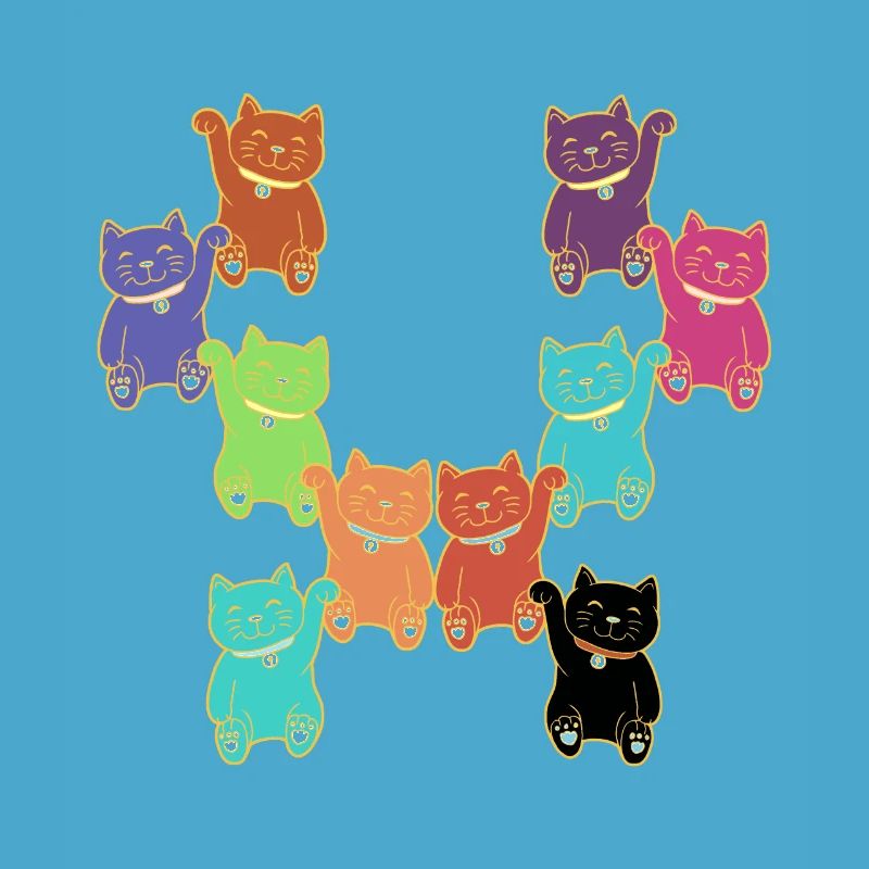Katzen Katze Different anders bunt Kätzchen