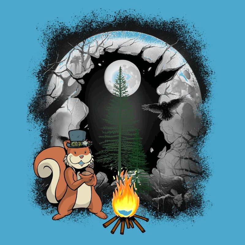 Fire Campfire Forest Dwellers Squirrel Moon