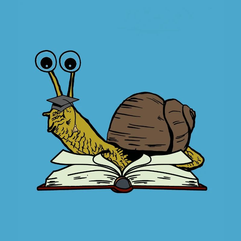 Snail Student Learn to Study Abi