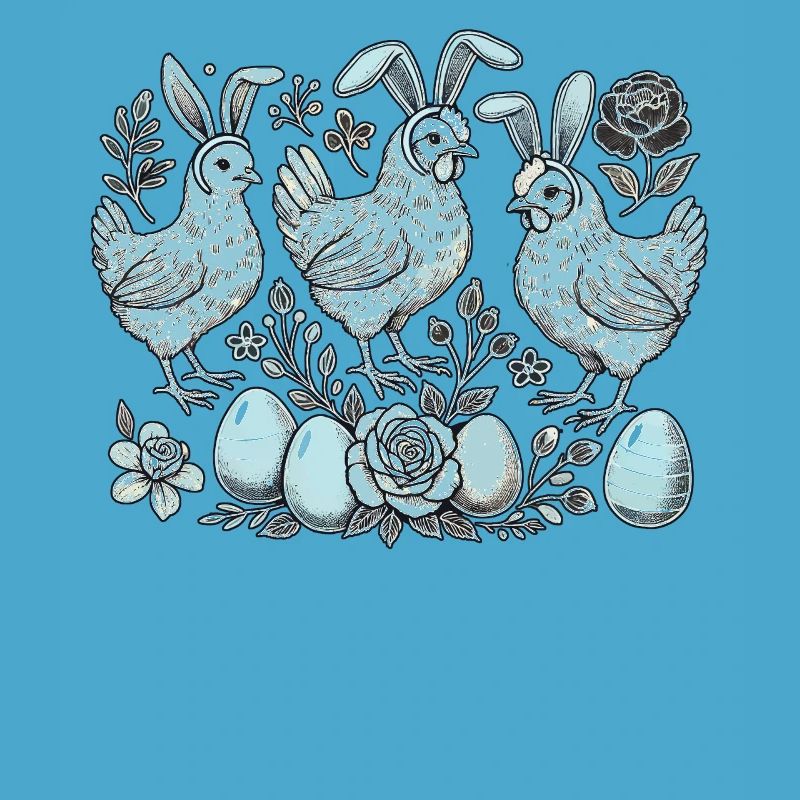 Easter Chickens Chick Retro Easter Bunny Chicken