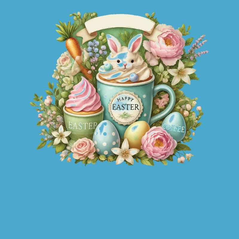 Easter Bunny Coffee Mug Happy Easter