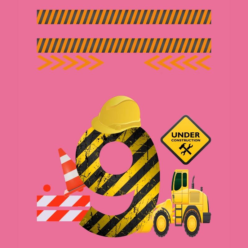 I will be 9 9th birthday construction theme party