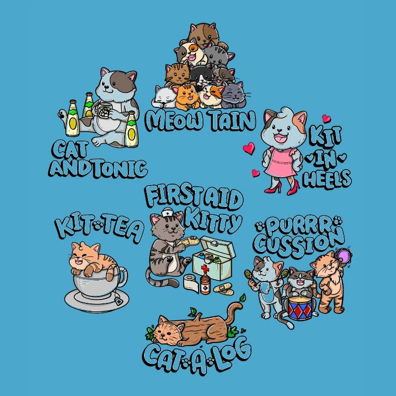 Jeu de mots mignon et drôle de chat | Chat mignon