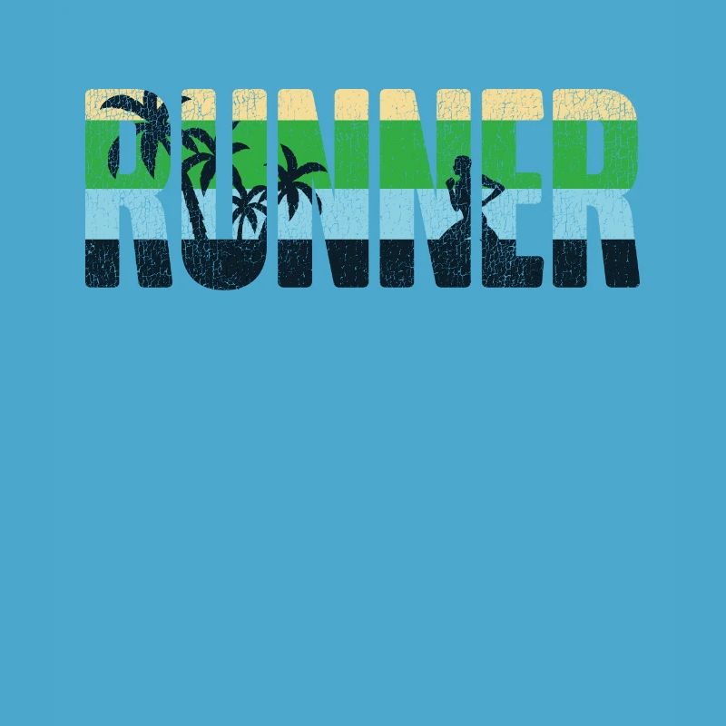 Running Runner Half Marathon Retro
