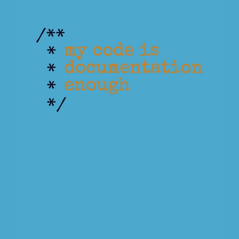 Mon code est assez documenté développeur