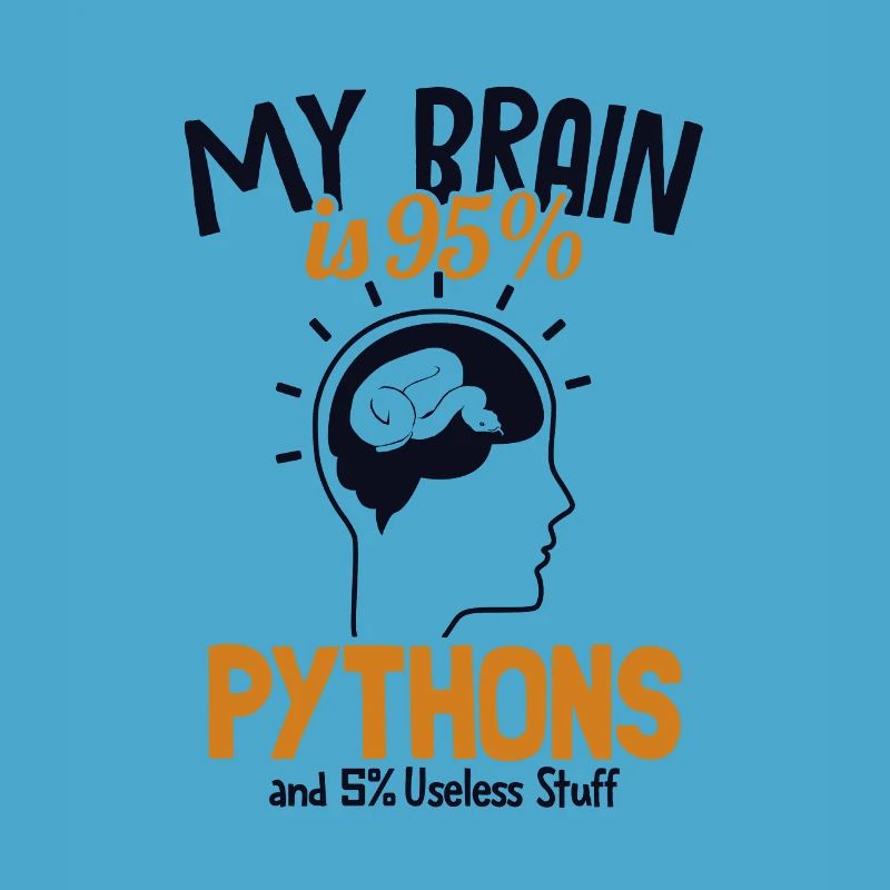My Brain is 95% Pythons Python Schlange Banana