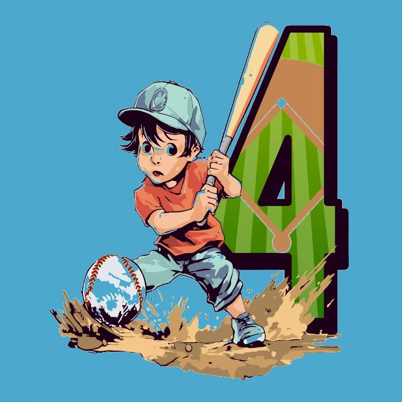 Anniversaire de baseball - 4 ans Garçon - 4.