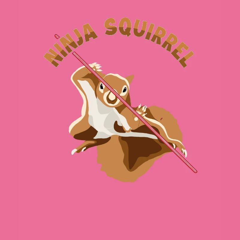 Ninja Squirrel Squirrel Fuchshörnchen Eichhörnchen