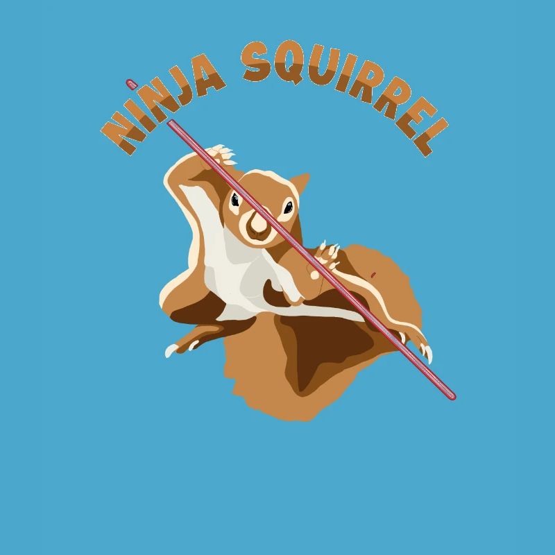 Ninja Squirrel Squirrel Fuchshörnchen Eichhörnchen
