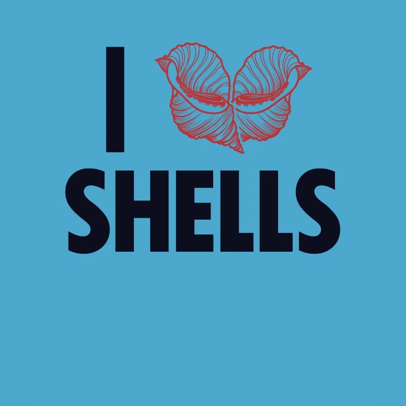 I love Shells Shell Shelling Bag Hunter Seashell