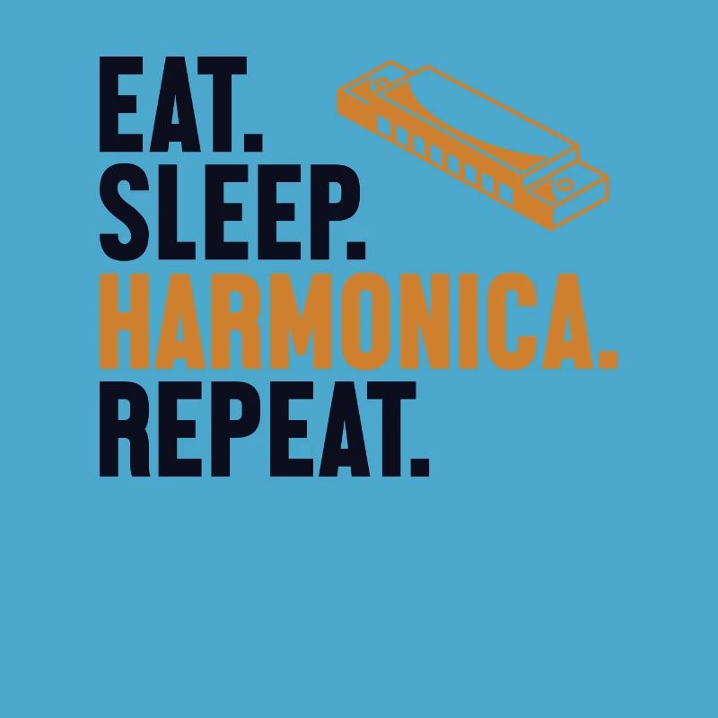 Manger Sommeil Harmonica Répéter Bouche Harmoniste Harmoniste