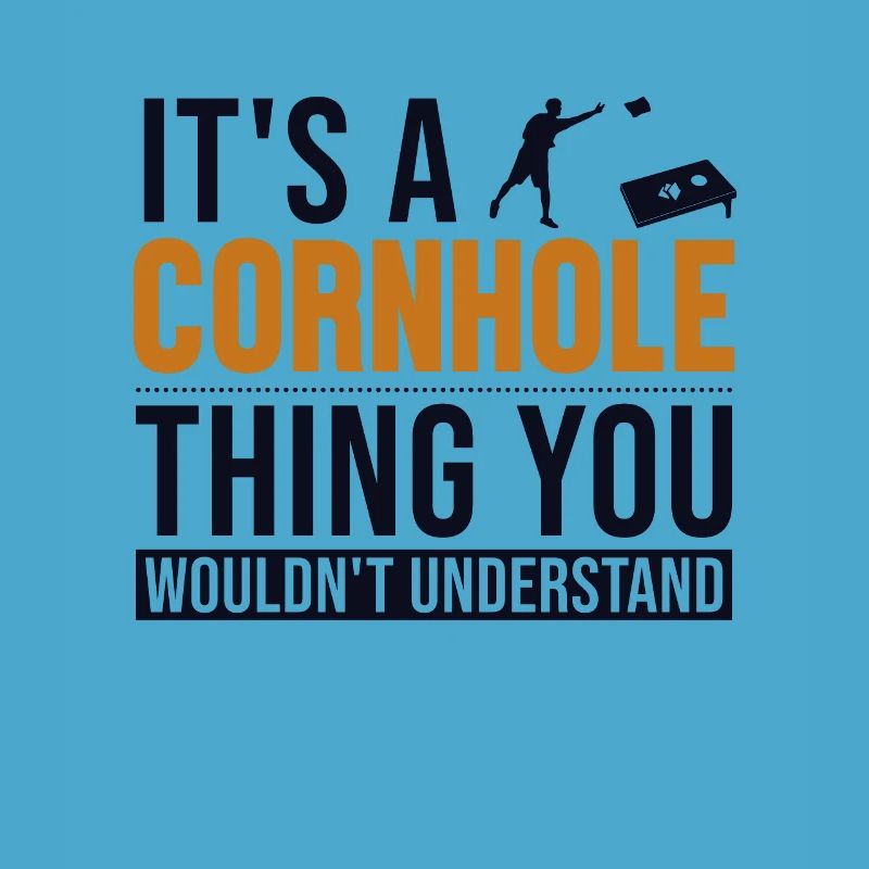 C’est un Cornhole Thing Plateau de jeu Pouf