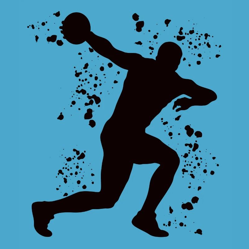 Discus thrower Colorsplash discus throw