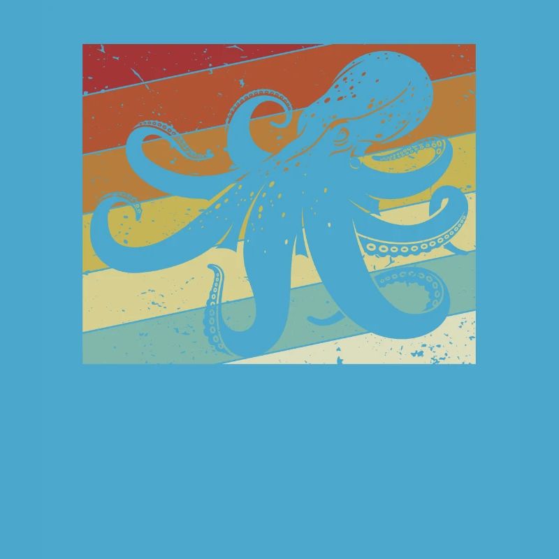 Rétro Céphalopode Octopodes Octopoda Lover Octopus