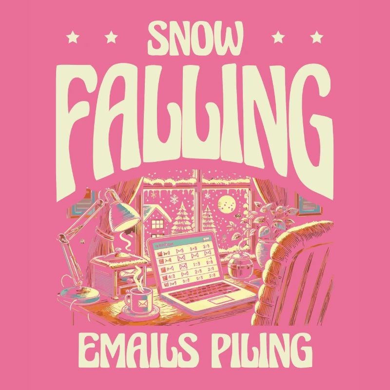 Snow-falling e-mails pile up, winter work