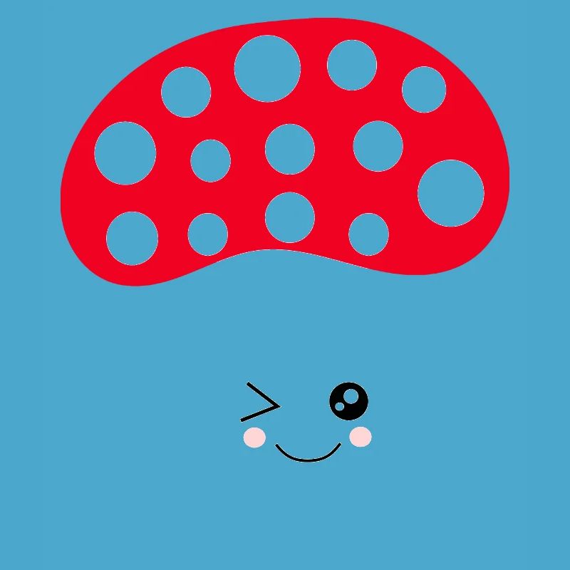 Kawaii, champignon, crapaud