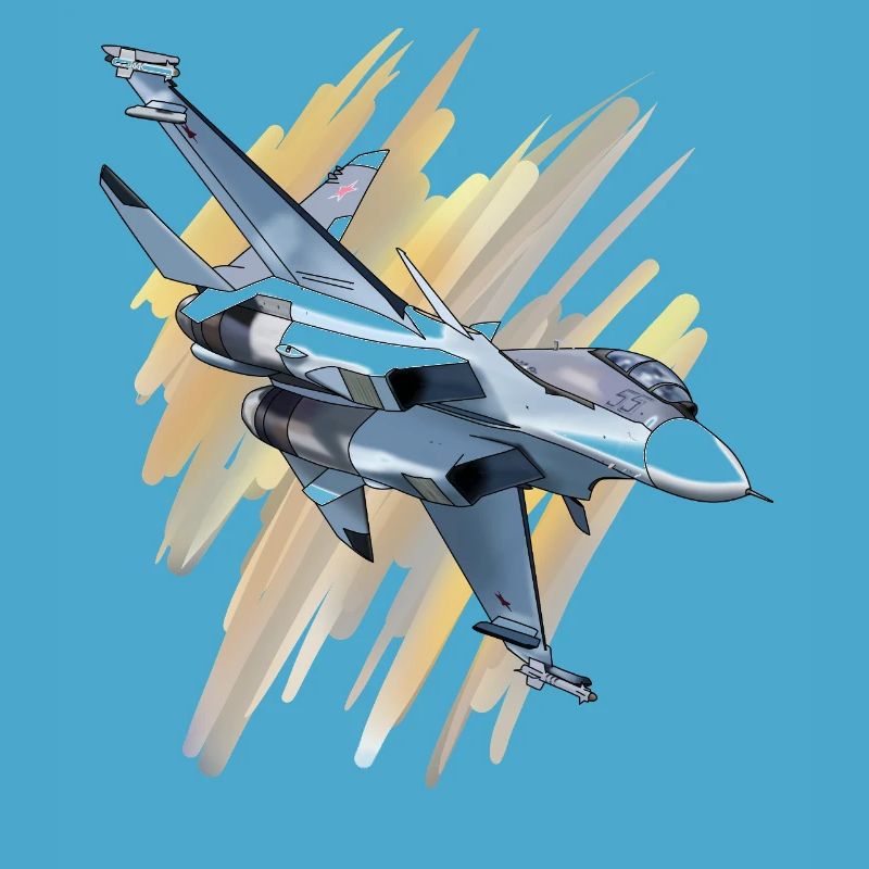Kampfjet im Dynamikdesign