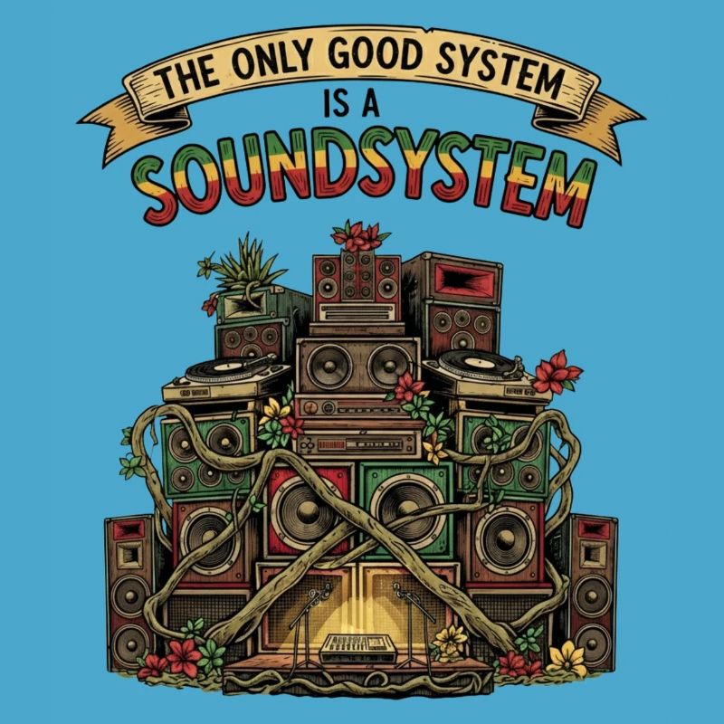 Système de sonorisation Collage Dub Reggae