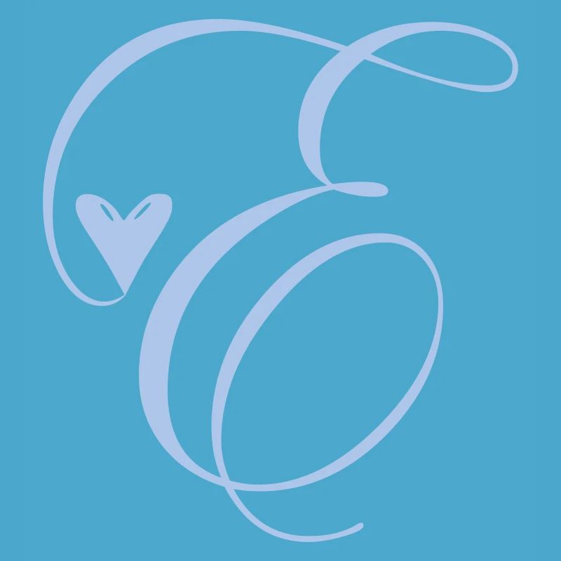 Monogramm E Herz Ranke
