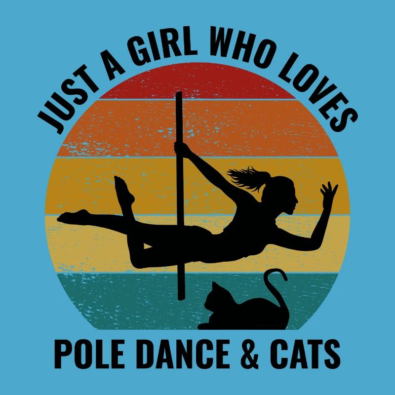 Pole Sport Dance Dancer Acrobatics Cat Lover