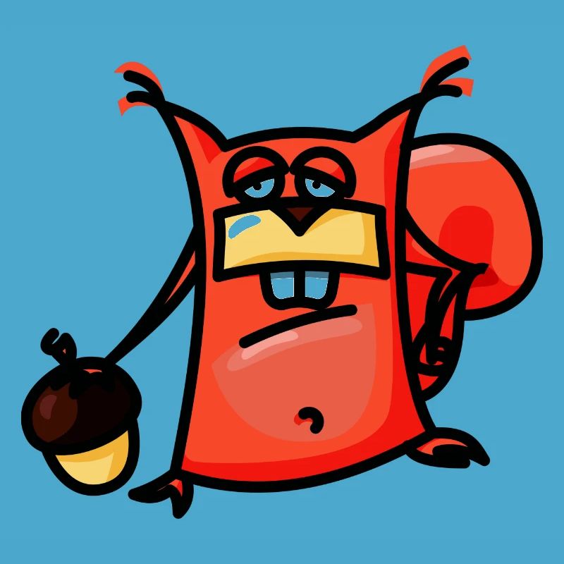 crazy Comic Eichhörnchen