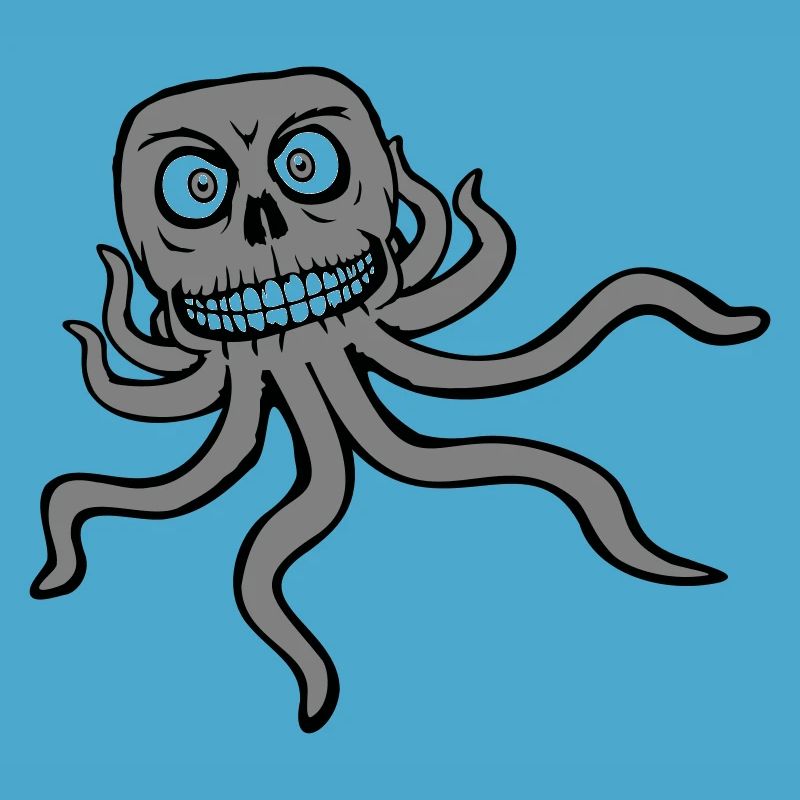 Octopus Alien Monster Horror Alien Grins