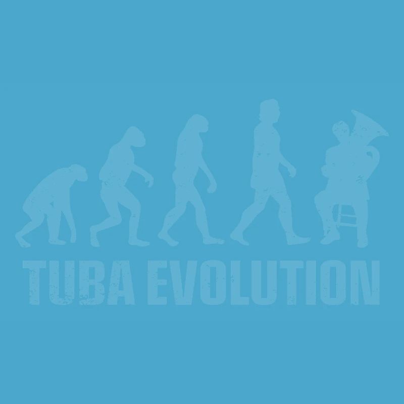 Tuba evolution, tuba & tuba player gift