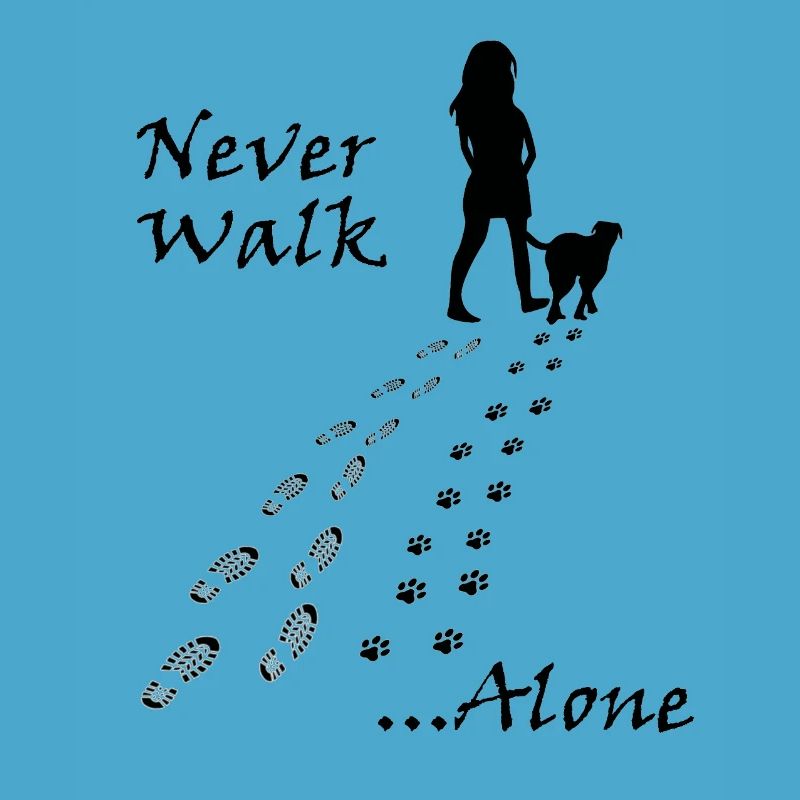 doux Never walk alone conception de chiens
