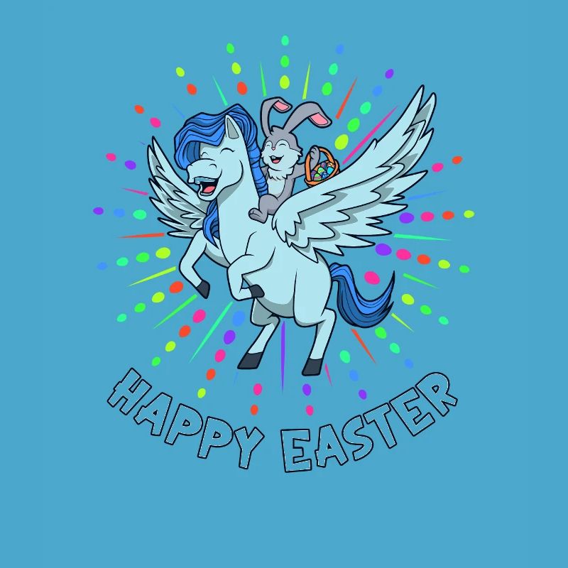 Easter rides on Pegasus - Happy Easter