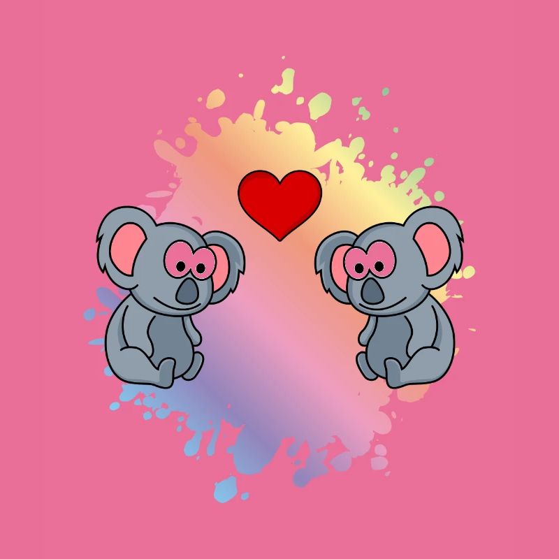 Koala Comic Paar Liebe