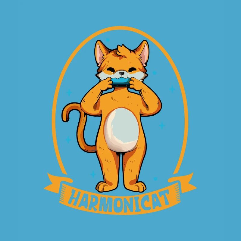 Harmonicat - Cat with harmonica