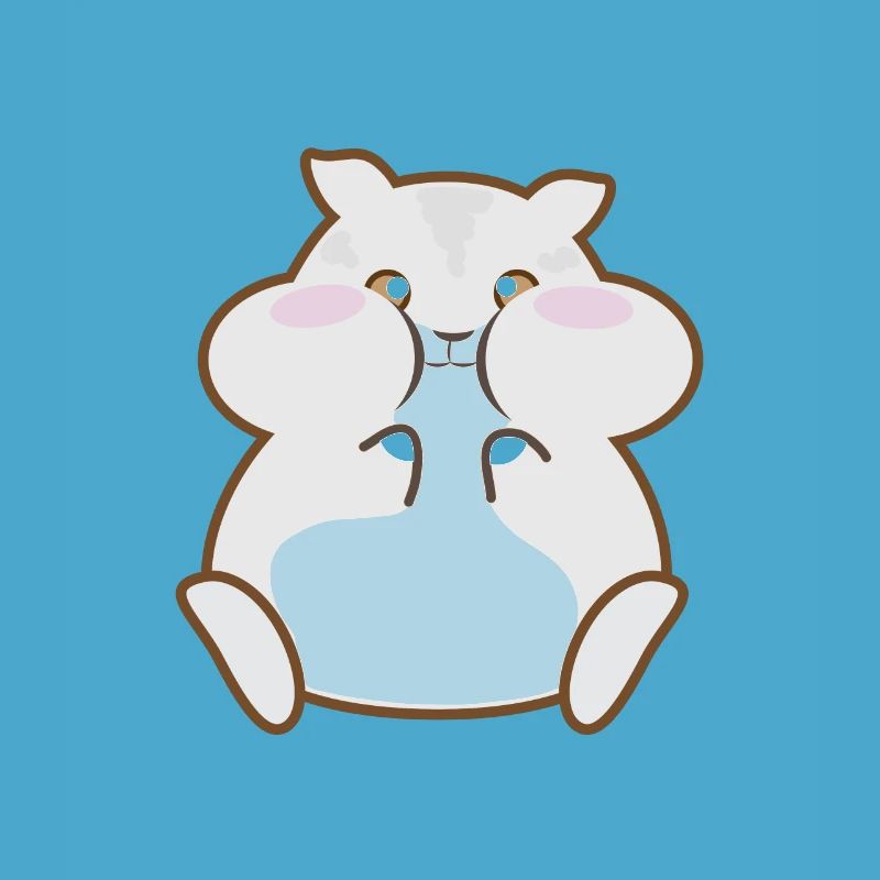 funny animals child motifs hamster eats nuts