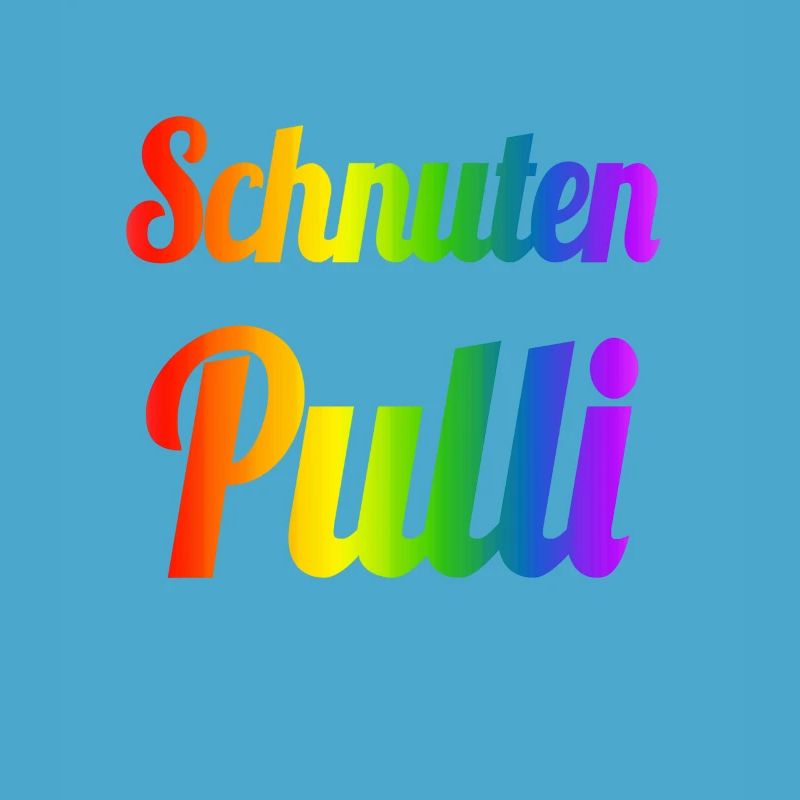 Schnutenpulli in Regenbogen Farben