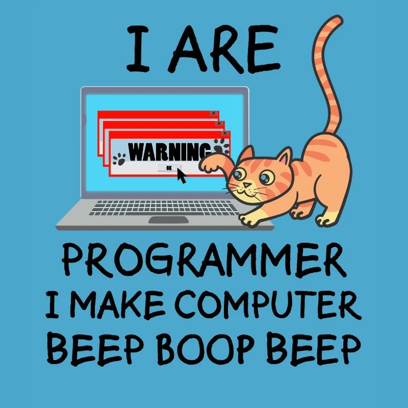 Informatik Fun Spruch Programmierer Katze Geschenk