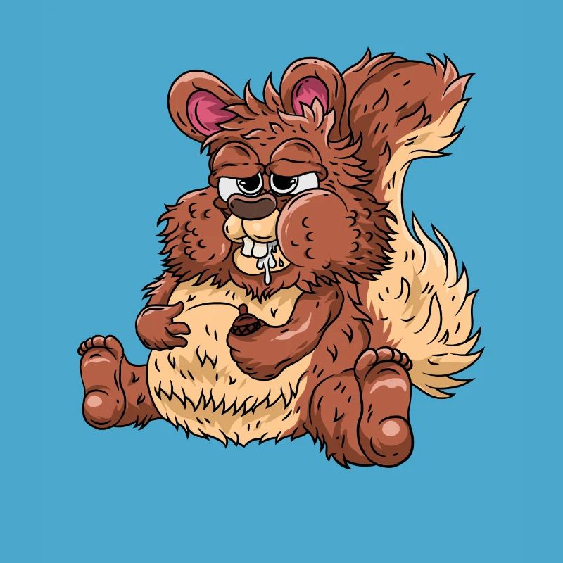Dickes Eichhörnchen