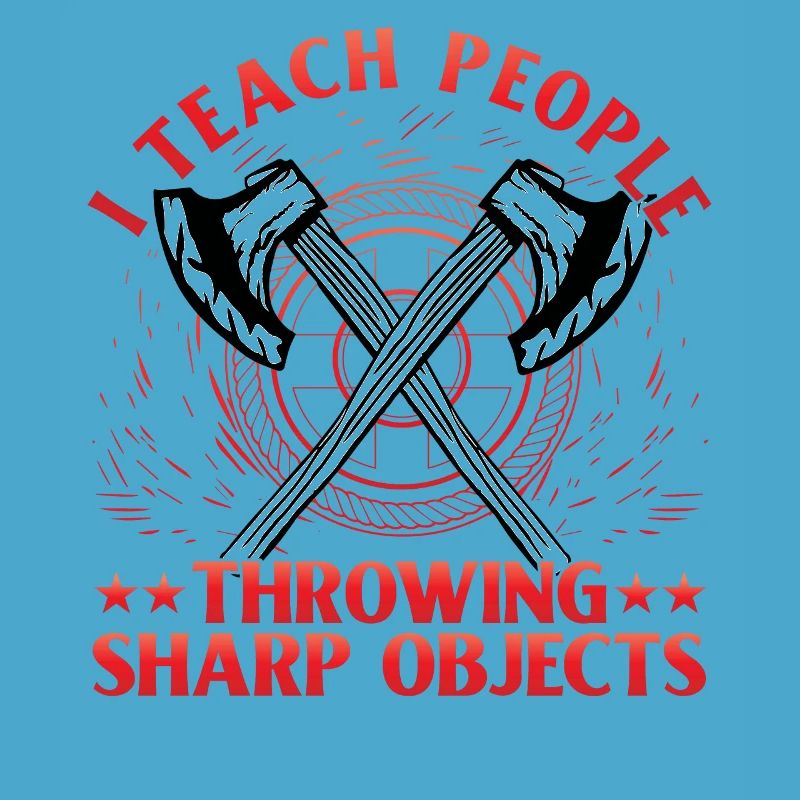 I teach people throwing Sharp Objects Axe Throwing