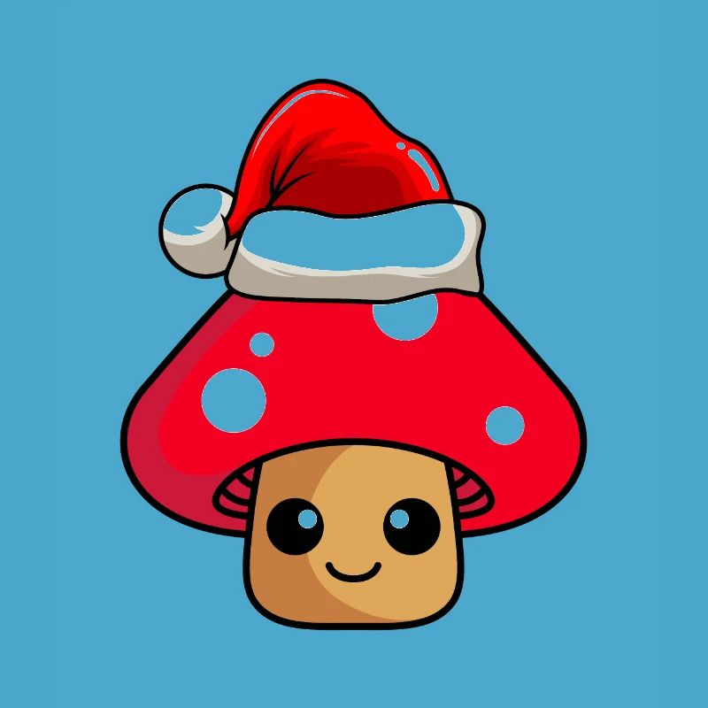 Champignon Noël Comic Noël