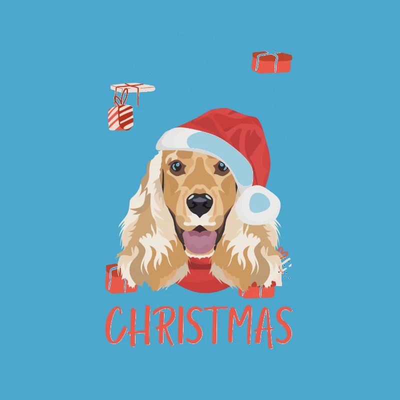 Deutsch Cocker Spaniel Merry Christmas