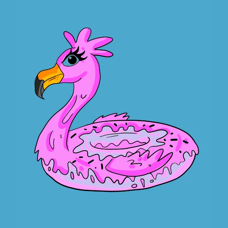 Flamingo Donut