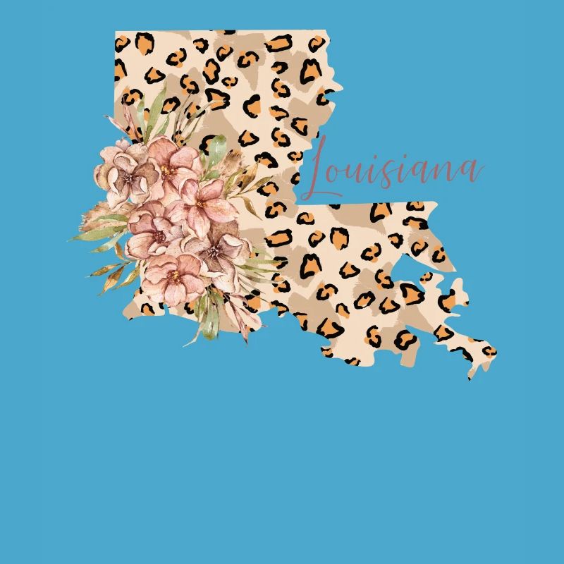 Louisiana leopard pattern map