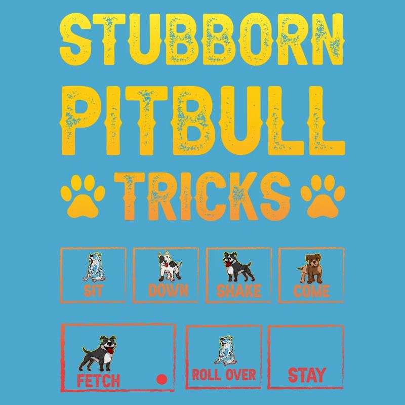 Stubborn pitbull tricks